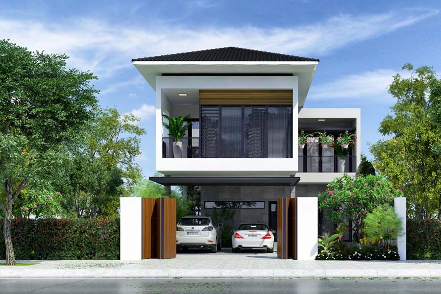 Bí thiết kế gara ô tô quyết định biệt thự sang trọng và tiện nghi