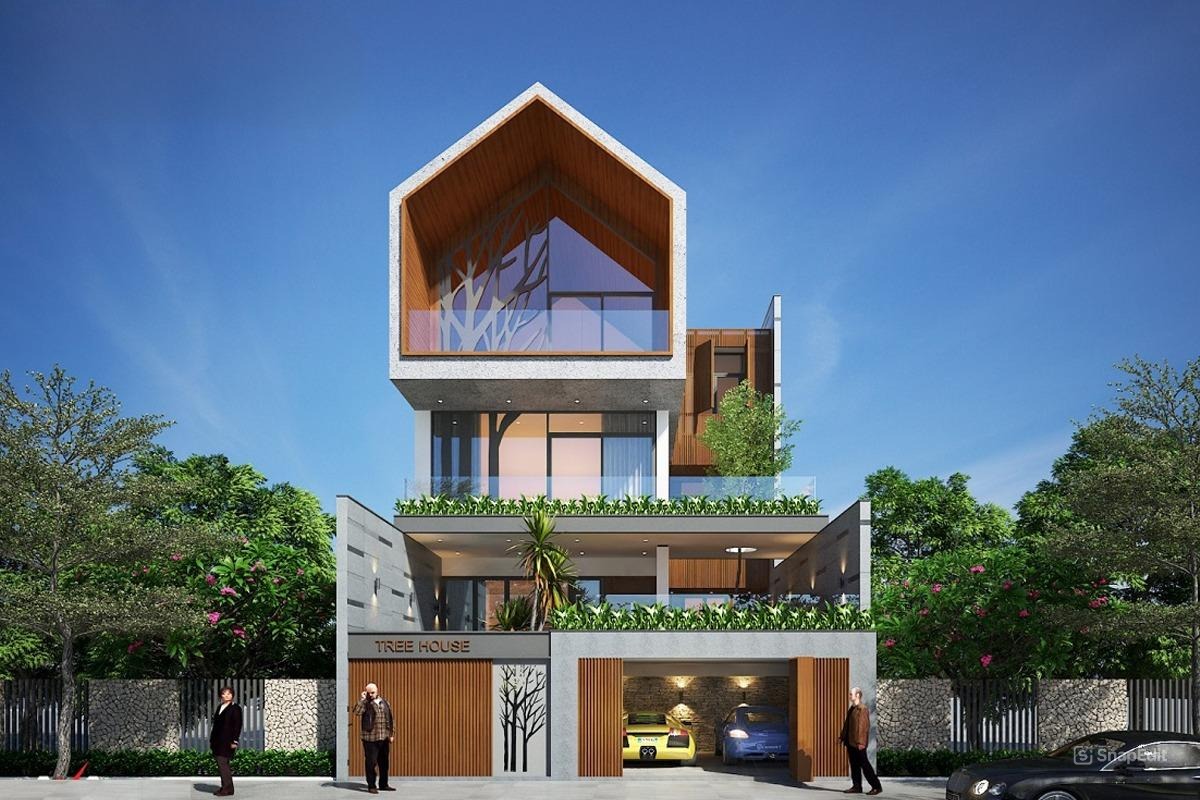 Bí thiết kế gara ô tô quyết định biệt thự sang trọng và tiện nghi
