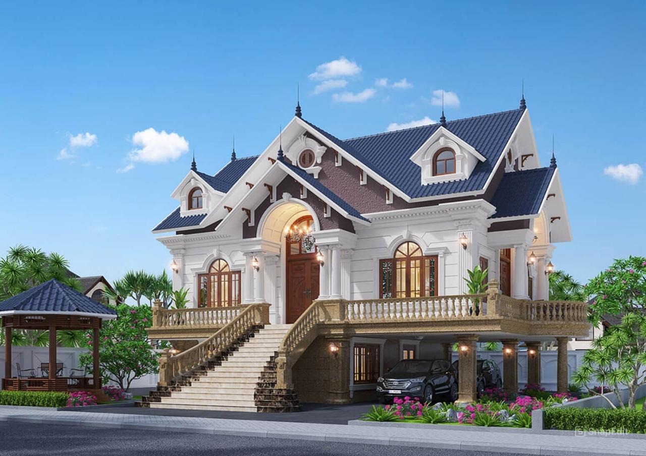 Bí thiết kế gara ô tô quyết định biệt thự sang trọng và tiện nghi