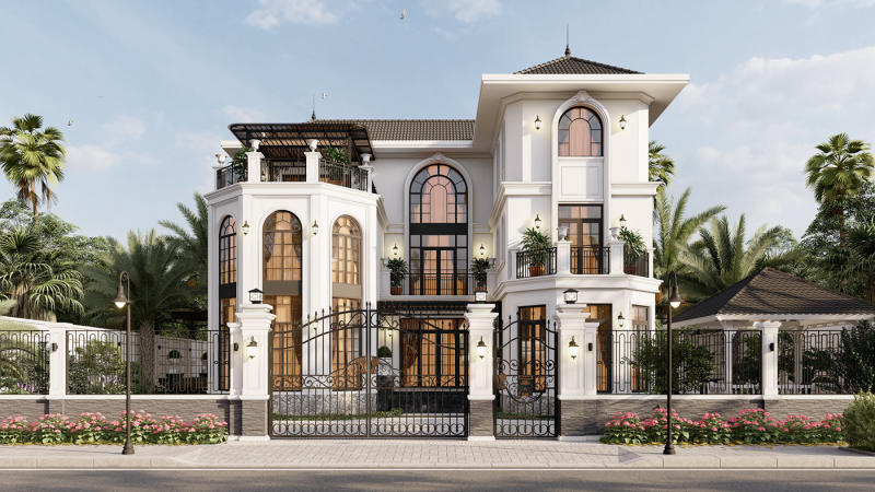 Biệt thự phong cách đông dương - Hoài cổ và tinh tế