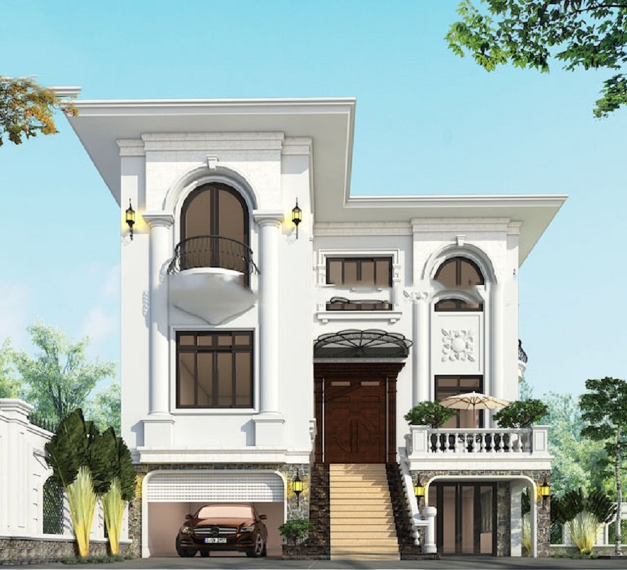Bí thiết kế gara ô tô quyết định biệt thự sang trọng và tiện nghi
