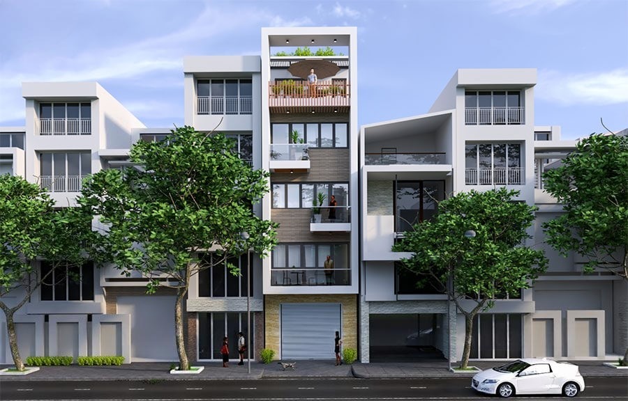 Thiết kế nhà phố 5x20 tầng lửng kinh doanh đẹp, tiện nghi, sinh lời