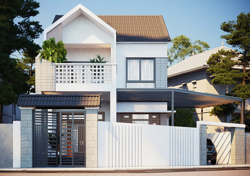 Nhà phố 2 tầng hiện đại