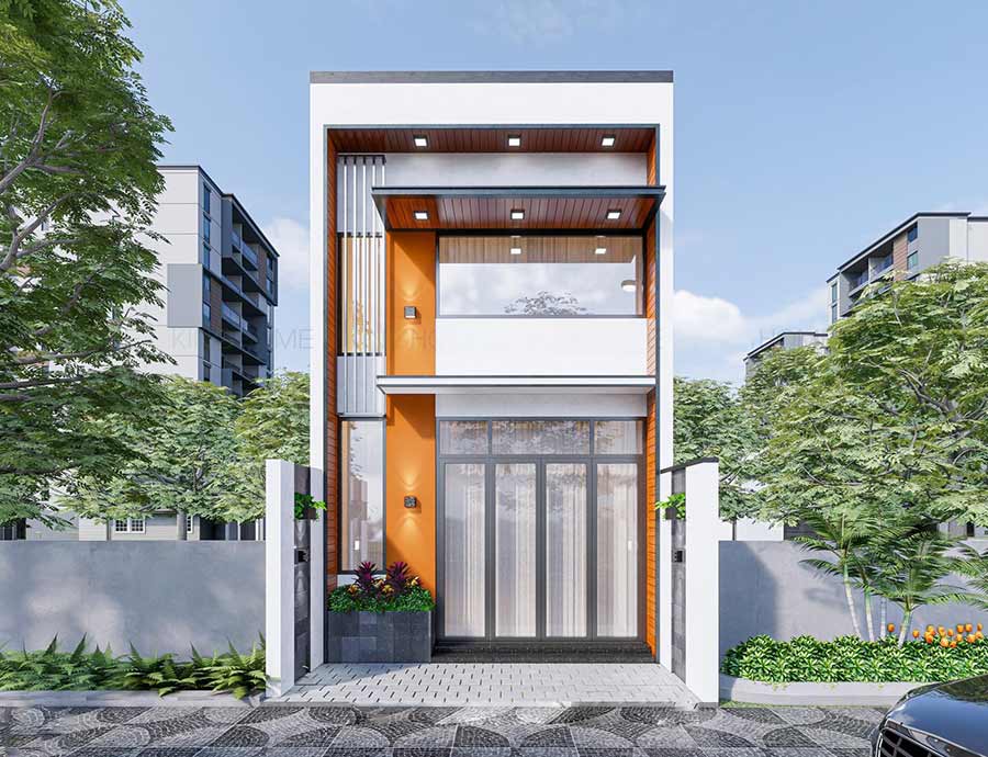 Thiết kế nhà phố 5x20 tầng lửng kinh doanh đẹp, tiện nghi, sinh lời