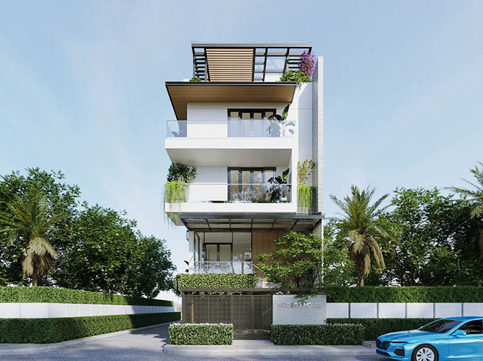 Thiết kế nhà phố 5x20 tầng lửng kinh doanh đẹp, tiện nghi, sinh lời