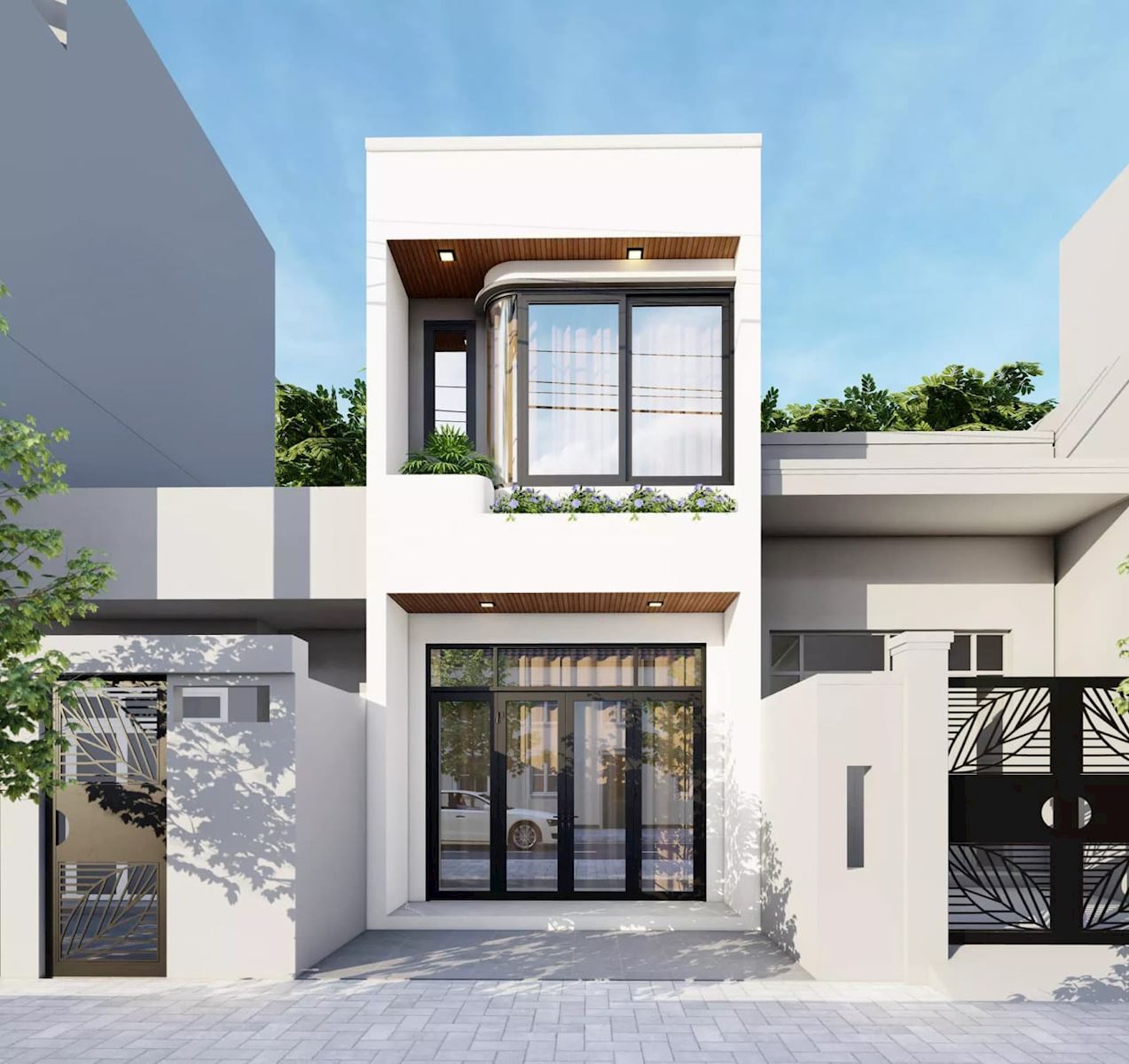 Thiết kế nhà phố 5x20 tầng lửng kinh doanh đẹp, tiện nghi, sinh lời