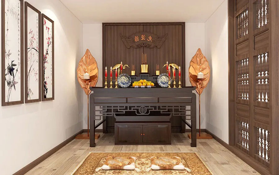 Cách chọn vị trí và thiết kế nhà thờ theo phong thủy