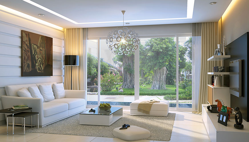Thiết kế nội thất biệt thự mini hiện đại, sang trọng giúp tối ưu diện tích