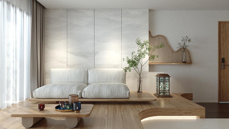 Thiết kế nội thất lại cho nhà phố 2 tầng theo phong cách Japandi