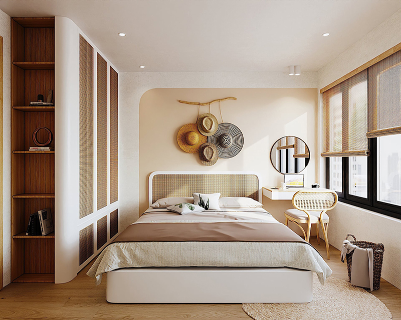 Thiết kế nội thất lại cho nhà phố 2 tầng theo phong cách Japandi