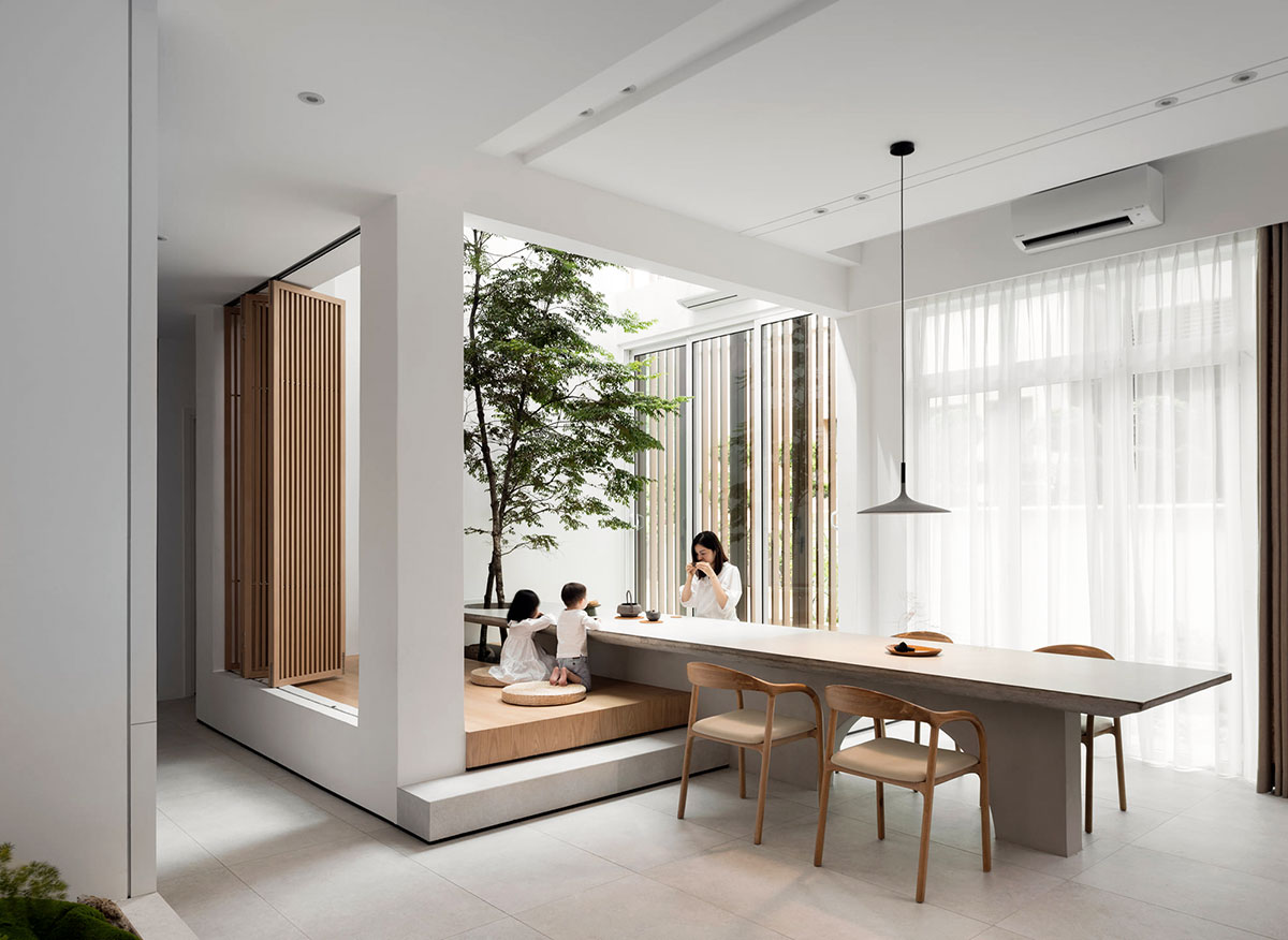 Thiết kế nội thất lại cho nhà phố 2 tầng theo phong cách Japandi