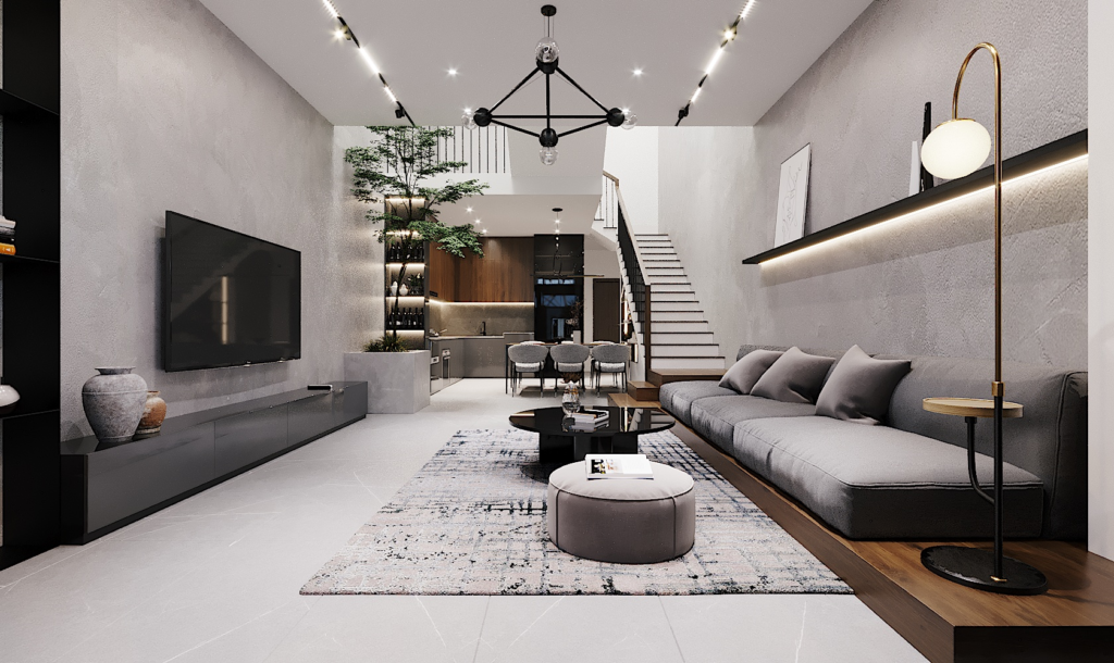 Thiết kế nội thất biệt thự mini hiện đại, sang trọng giúp tối ưu diện tích