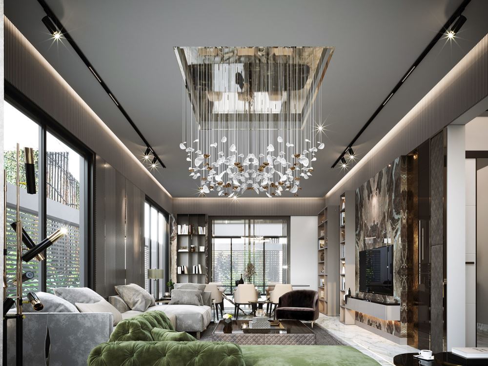 Thiết kế nội thất biệt thự mini hiện đại, sang trọng giúp tối ưu diện tích