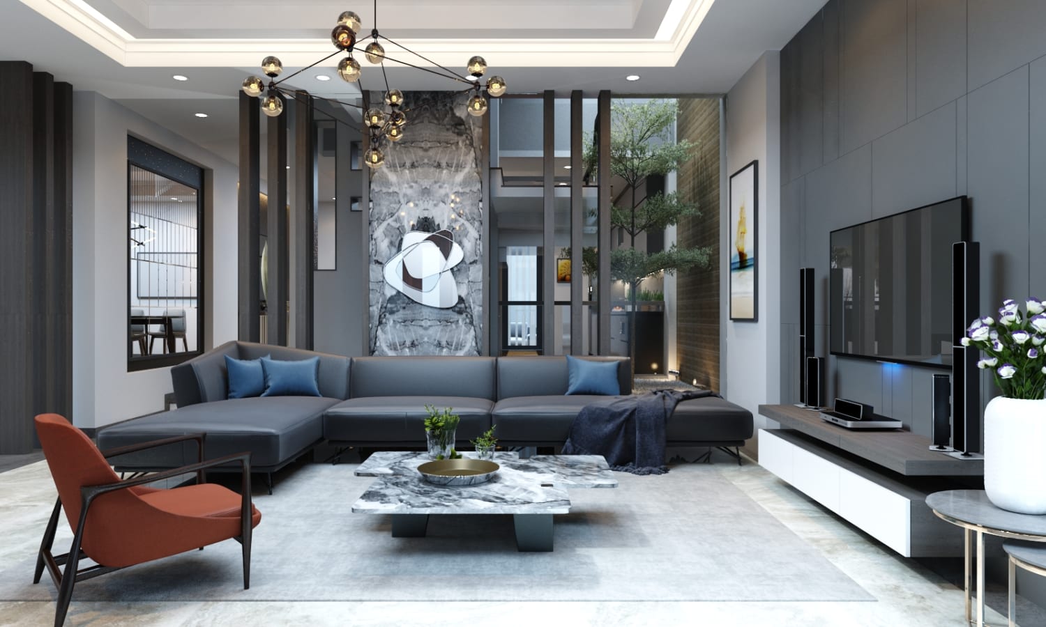 Thiết kế nội thất biệt thự mini hiện đại, sang trọng giúp tối ưu diện tích