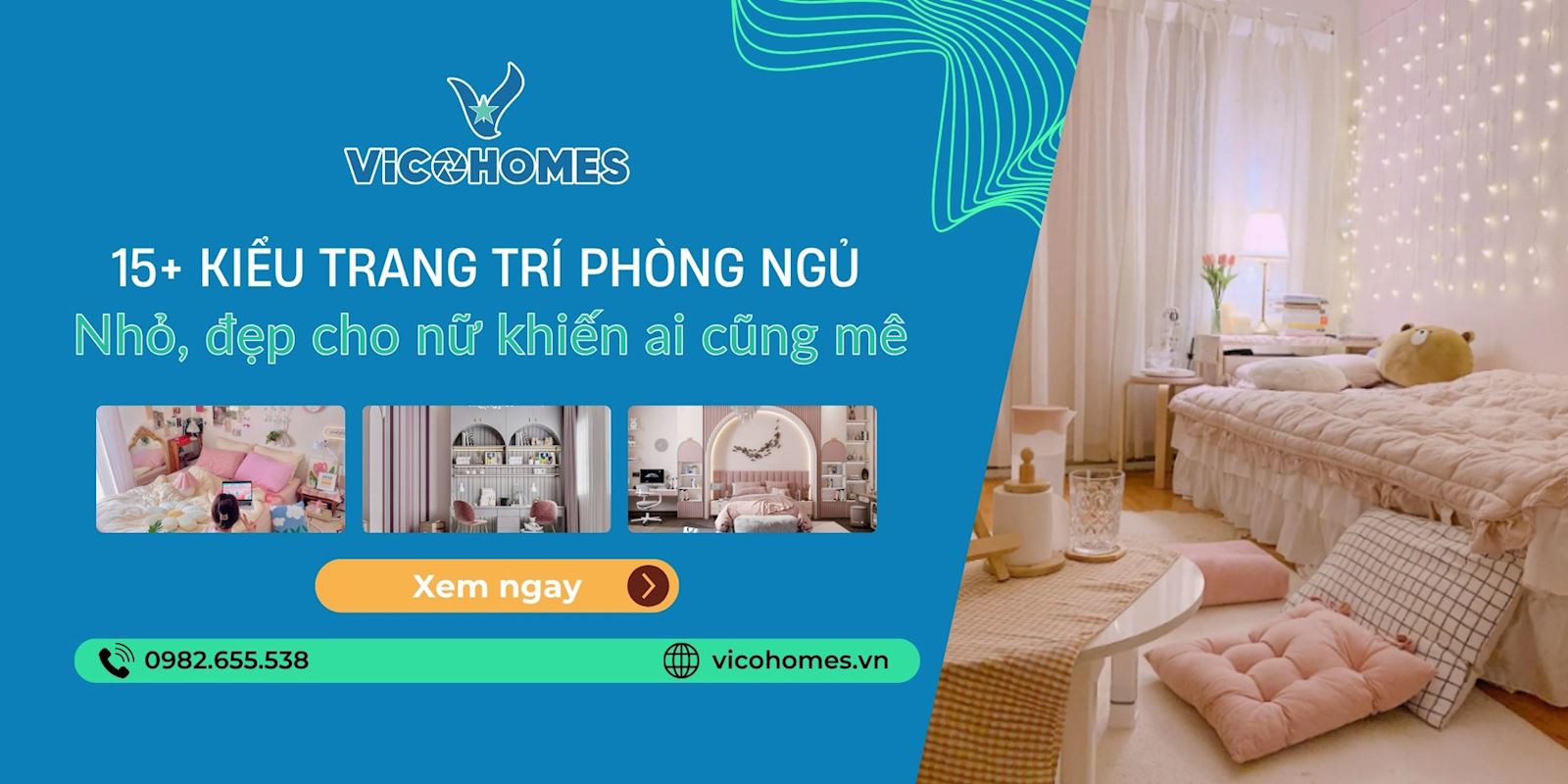 15+ Kiểu Trang Trí Phòng Ngủ Nhỏ Đẹp Cho Nữ Khiết Ai Cũng Mê
