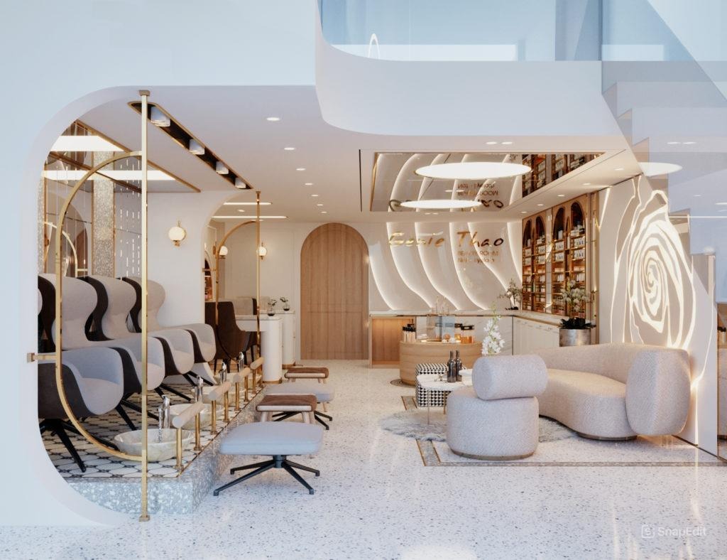 20+ ý tưởng decor tiệm nail đẹp chuẩn xu hướng 2025