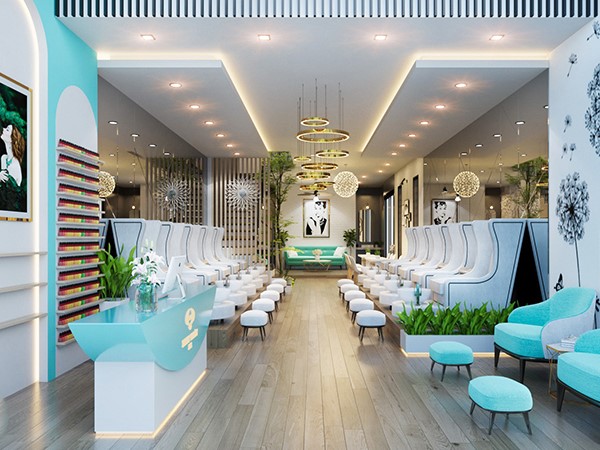20+ ý tưởng decor tiệm nail đẹp chuẩn xu hướng 2025