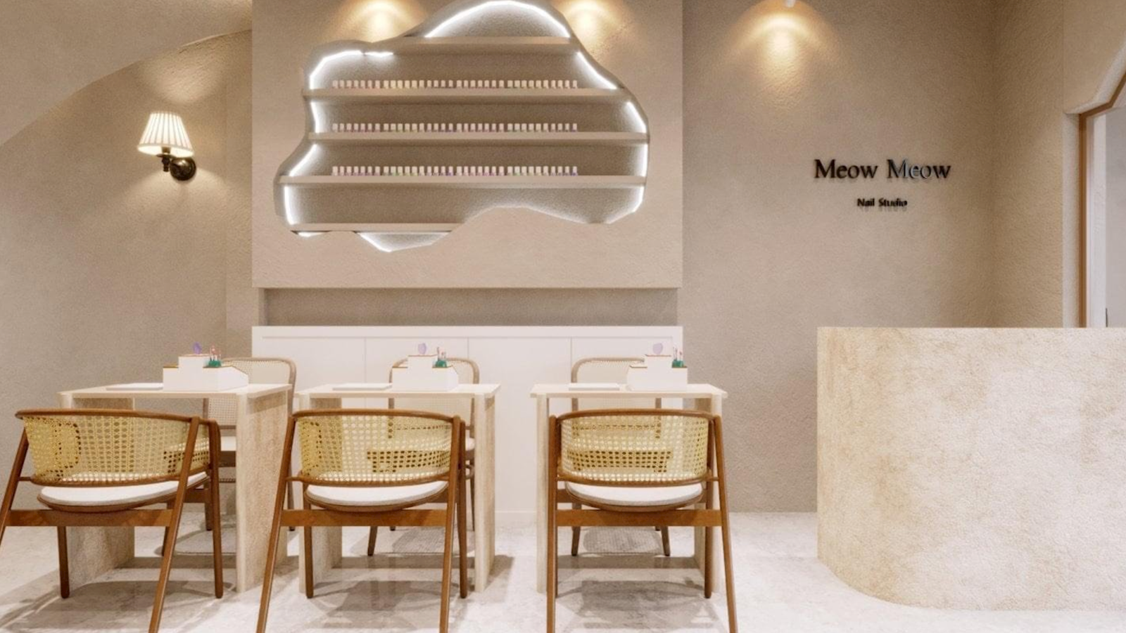 20+ ý tưởng decor tiệm nail đẹp chuẩn xu hướng 2025