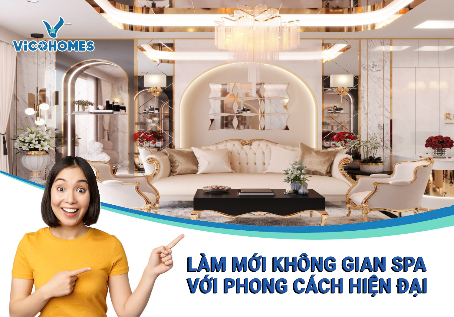 Làm mới không gian Spa với phong cách hiện đại