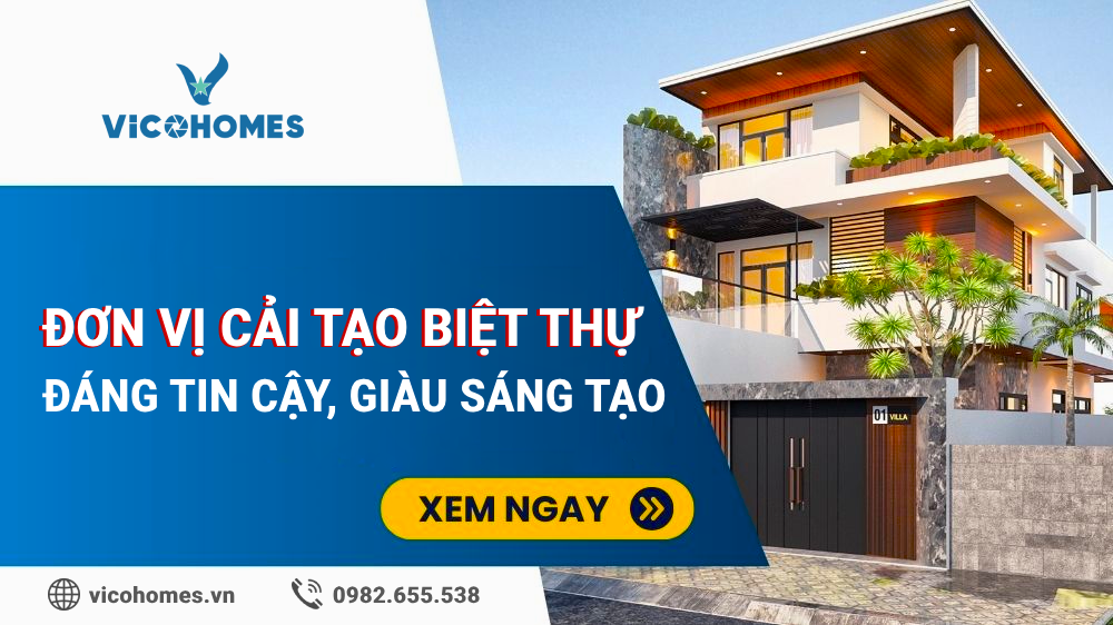 Làm mới không gian biệt thự đã sử dụng 5 năm