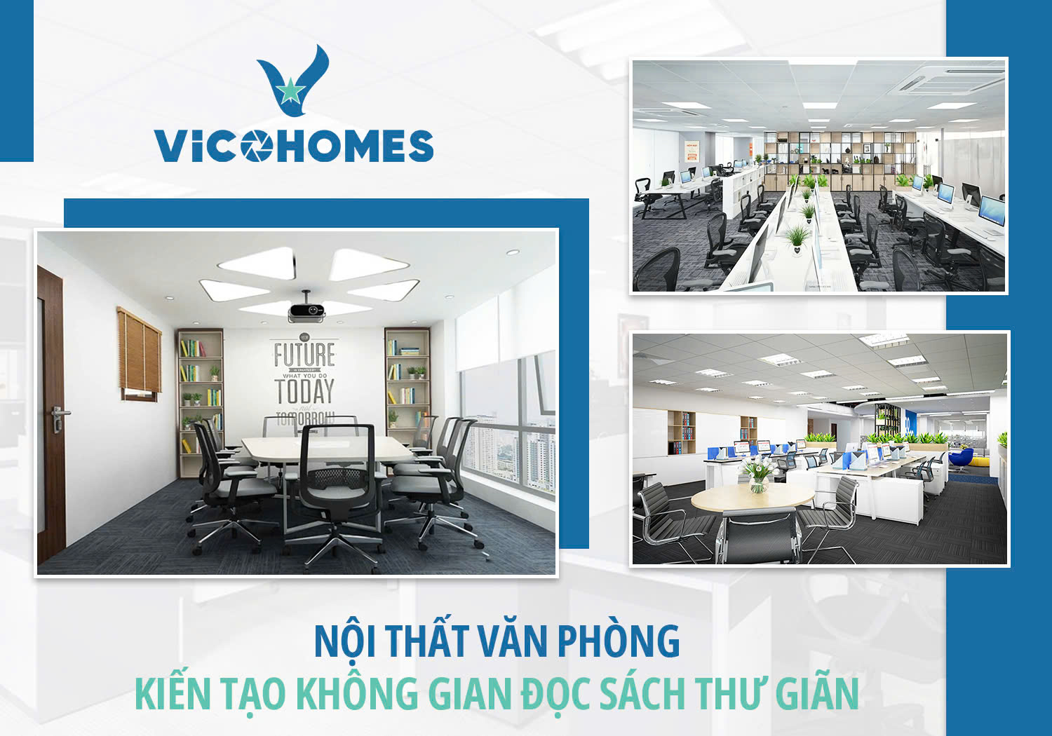 Nội thất văn phòng đẹp - Kiến tạo không gian đọc sách thư giãn