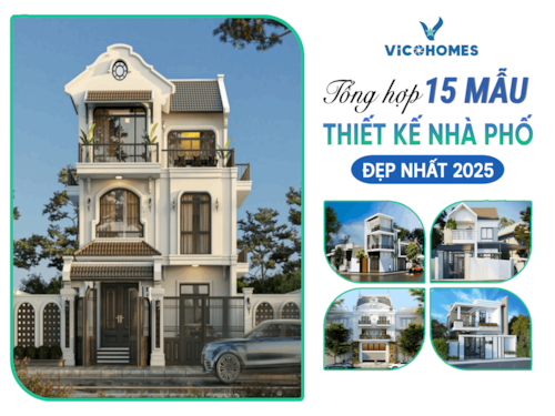 Tổng hợp 15 mẫu thiết kế nhà phố đẹp nhất 2025