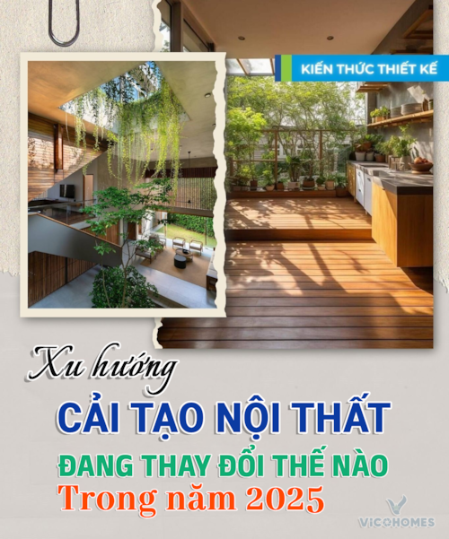 Xu hướng cải tạo nội thất đang thay đổi thế nào trong năm 2025?