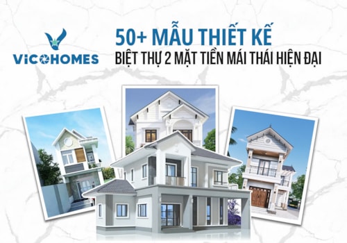 50+ Mẫu thiết kế biệt thự 2 mặt tiền mái Thái hiện đại